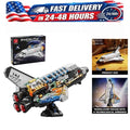 TYCOLE Space Shuttle Building Block Set 536 PCS Translucent Spaceship Model Kit