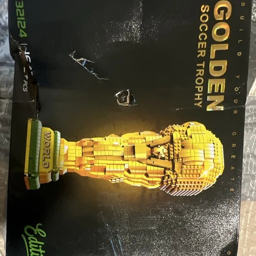 Golden Soccer Trophy Limited Edition Blocks Set (NOT LIGO BRAND ) 32124