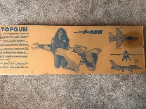 Combat Model F-16N RC Airplane/Jet Kit NIB .45-.61 2 Cycle or Electric Conversio