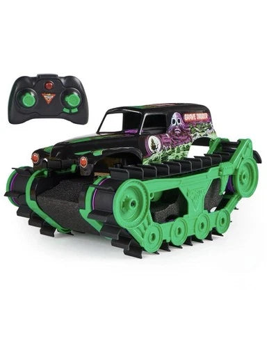 Monster Jam, Official Grave Digger Trax All-Terrain Remote -Control Vehicle -NEW
