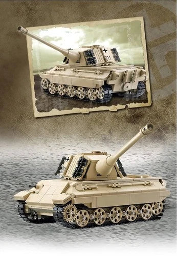 OXFORD Brick for Mania German King Tiger Tank WWII Building Block Set BM35232