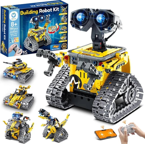 STEM Robot Building Kit with Remote Control Gifts for Boys 8-13