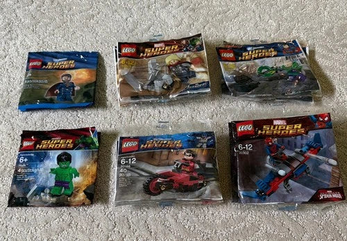 LEGO 5000022 5001623 30166 30163 30164 30302 DC Marvel Hulk Thor Robin Jor El