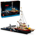 MEOW Ideas Jaws Set - Diorama Kit for Fans of the Movie - Shark Toy with Boat an