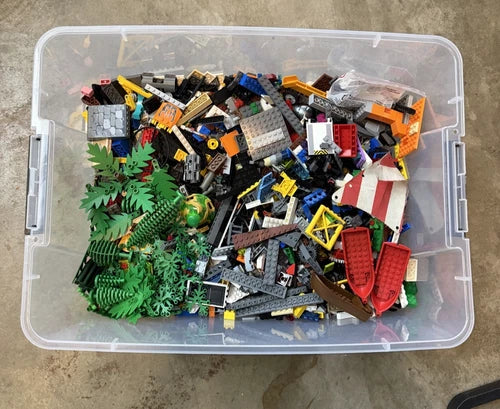 MEOW Vintage + Modern Bulk Lot 16lbs Random Mixed Batman Pirates NInjago Boats