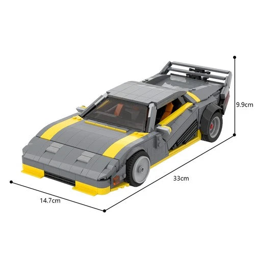 V-TECH Sports Car MOC Building Blocks Kits DIY Bricks Educational Toy Gift