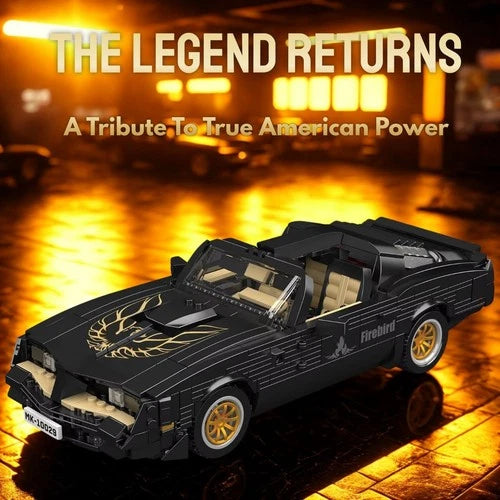 Firebird Muscle Car Building Blocks 1557PCS Classic Sports Car Model Kit Toy