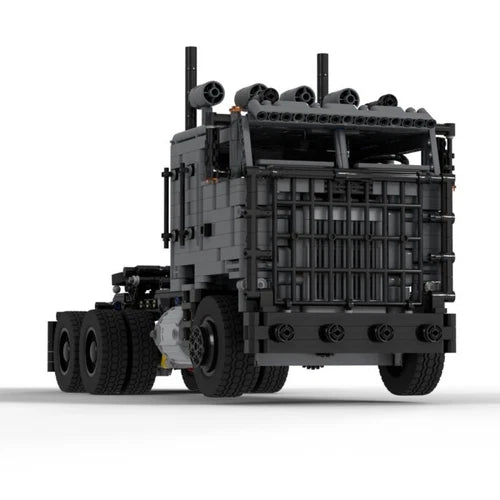 MOC-104597 Full RC Cabover Truck with Big Battering Ram 1749 Pieces from TV Show