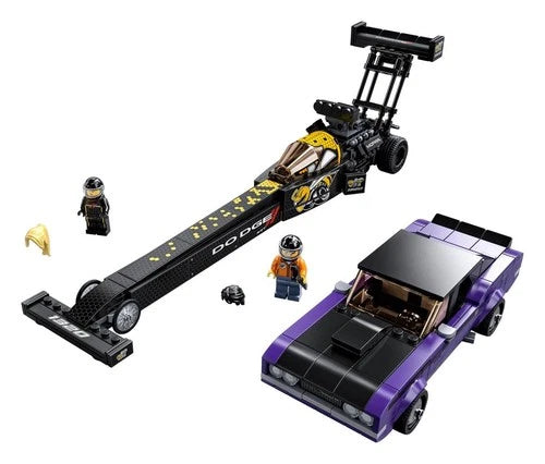 Lego Mopar Dodge SRT Top Fuel Dragster and 1970 Dodge Challenger T/A 76904 New