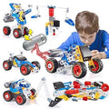 Erector Set Building Toys for Kids, 113 Pieces, STEM Robot Vehicle Kit