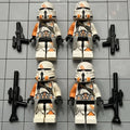 LEGO Star Wars Airborne Clone Trooper minifigure Lot Of 4 F6 9