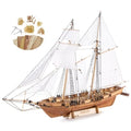 GAWEGM Wooden Building Kit - 1/96 Harvey 1847 Ship Model for Adult