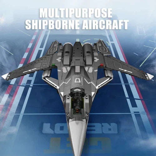 Military Fighter Aircraft Model Building Blocks Set