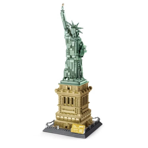 WANGE 1577 Pcs Statue of Liberty New York Building Blocks World Architecture