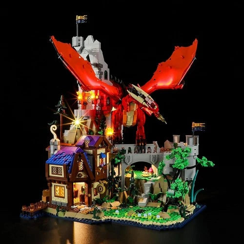 Dungeons & Dragons Red Dragon’s Tale 21348 PCS Building Blocks Set Gift M