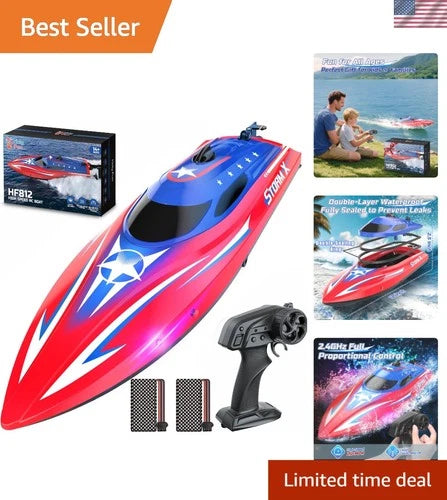 20 MPH+ Waterproof RC Boat for Kids & Adults - Thrilling Remote Control Fun!