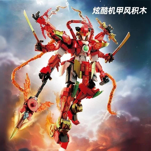 Mecha Robot Building Blocks Set Boy Birthday Gift STEM Toy Model Kit Cool