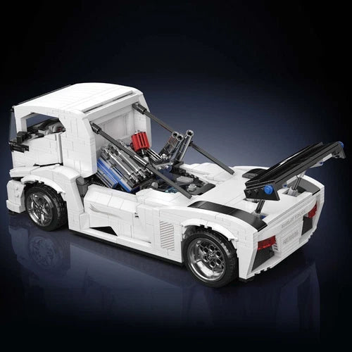 Mould King 10036 Knight Truck Static Vehicle Model Building Block Toy 1604 Piece