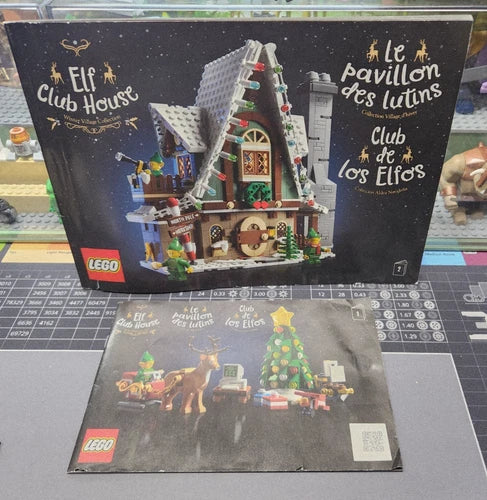 LEGO Winter Village Set 10275 Elf Club House w/ Minifigures/ Manuals Incomplete