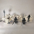 LEGO Castle Skeleton Minifigure & Skeleton Horse Lot of 13w/ Weapons Accessories