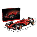 NEW 2024 1:8 F1 Ferrari SF-24 Building Blocks Super Car 1361PCS Model Kit