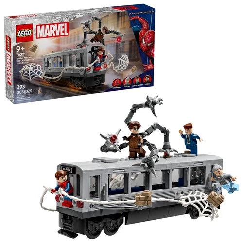 LEGO Marvel Spider-Man vs Doc Ock Subway Train Set 76321 4 Minifigures Kids 9+