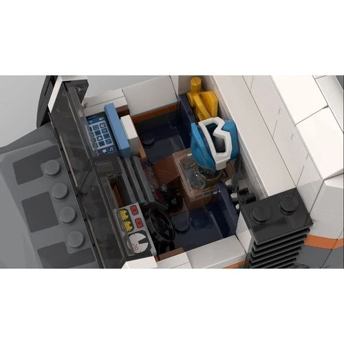 MOC-140755 Off-road Truck 6x6 with Full interior Military Vehicle Model