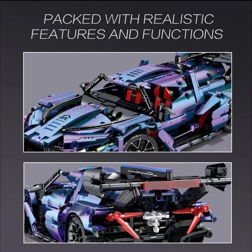 Technic Sports Car Building Blocks 1:14 Apollo IE Racing Car Model Building