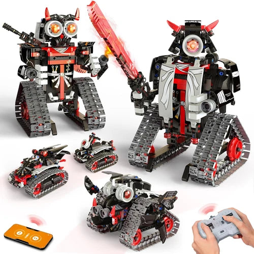 5-In-1 STEM RC Robot Building Kit - 443PCS, Gift for Boys Ages 8-13