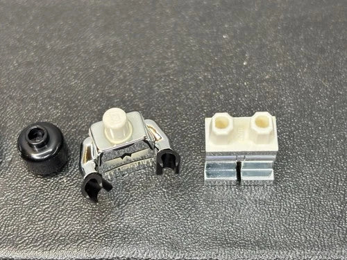 MEOW Star Wars Chrome Stormtrooper Minifigure Limited Edition W/ Acrylic Display