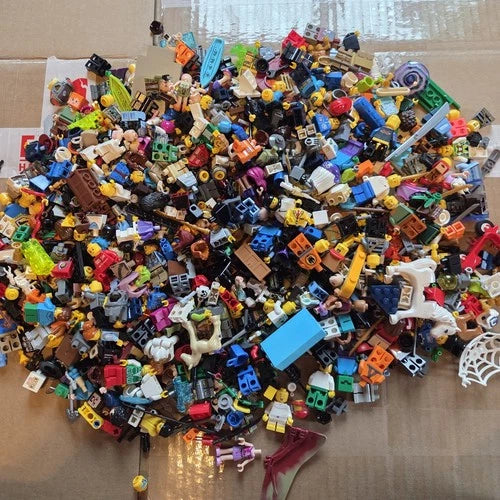 Lego Miscellaneous Minifigure Lot - 2 Pounds - Torsos Legs Heads Etc Lot #6