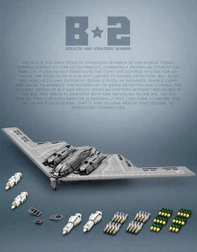 B-2 Stealth Bomber Building Block Set 60013 28" Wingspan Model New In Box