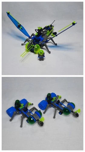 3-100% Complete LEGO Space 6907 6837 Insectoids 1-Sonic Stinger 2-Cosmic Creeper
