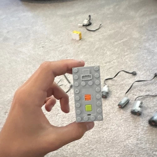 LEGO Power Functions Motor w Battery Box & Cables Gray/Black (Lot)