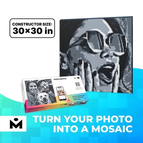 L Custom Photo Mosaic Building Set DIY Craft Kit for Brick Wall Art Creatio...
