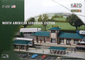 Kato North American Suburban Station - Kit - N Scale Model Railroad Building