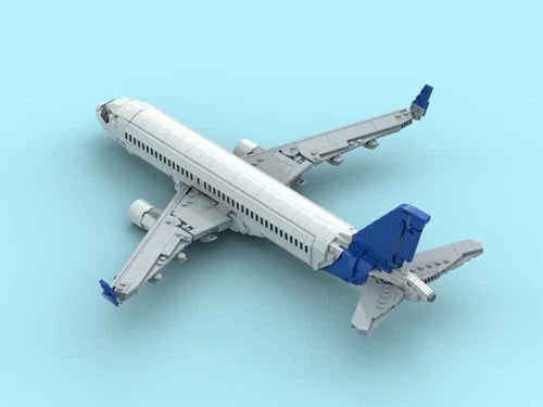 MOC Airbus A320 NEO factory paint DIY Model building blocks Toys Christmas gift