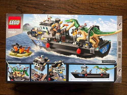 MEOW Jurassic World: Baryonyx Dinosaur Boat Escape (76942) BRAND NEW RETIRED