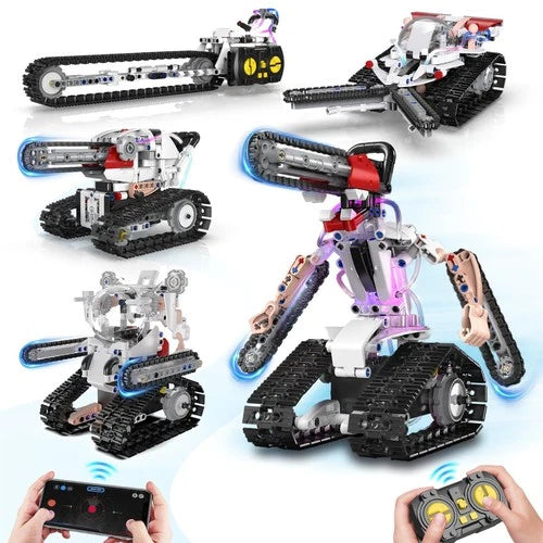 STEM RC Robot Building Kit 5 in 1, 419 Pcs Erector Set, DIY Science Toys for Kid
