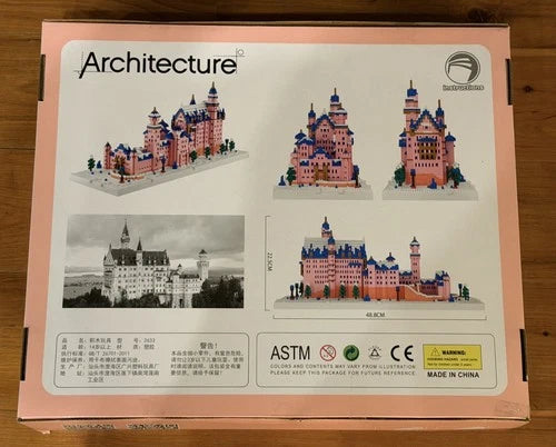 WISE HAWK Architecture 2633 SWAN STONE CASTLE Nano Building Set 639 Pieces NEW