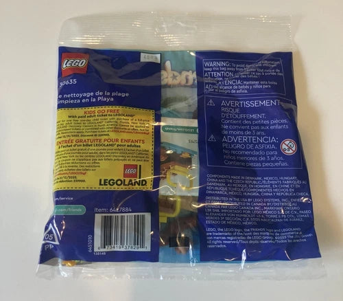 LEGO FRIENDS 30635 BEACH CLEANUP SET W/MINIFIG MINT IN SEALED BAG!