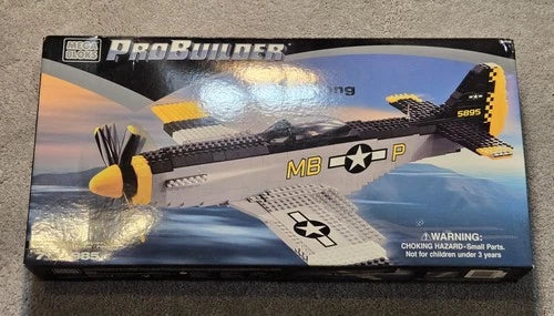 Mega Bloks ProBuilder P-51 Mustang 9772 Building Set Brand New Unopened