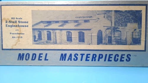 Model Masterpieces 119 HO 2-Stall Stone Enginehouse Powerhouse Craftsman Kit