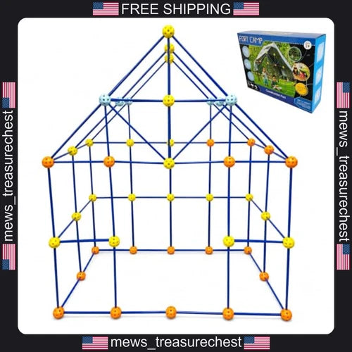 Kids Building Kit 158 Pcs STEM Construction Blocks with Light-Up Balls