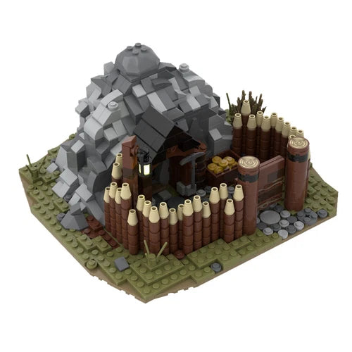 MOC: Medieval Gold Mine Model Building Toys Set for Collection 756 Pieces