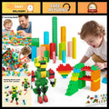 STEM Building Blocks Set for Kids 3-8, 209 PCS Educational Toy, Creative Play