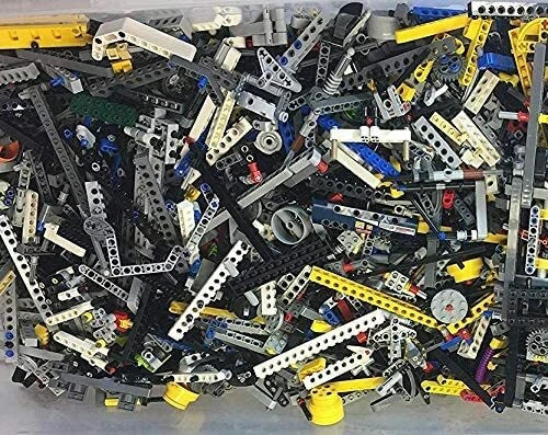 MEOW 12 Pounds Technic parts & pieces gears beams arms pins Bulk Lot