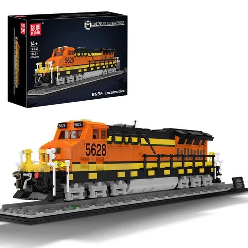 Northern Locomotive Train Building Set with Base, Classic Steam Train Model T...