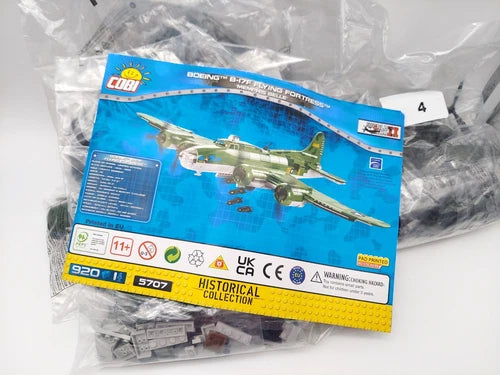 Cobi Brick Set B-17F Flying Fortress "Memphis Belle" Plane, New & Sealed, NO BOX