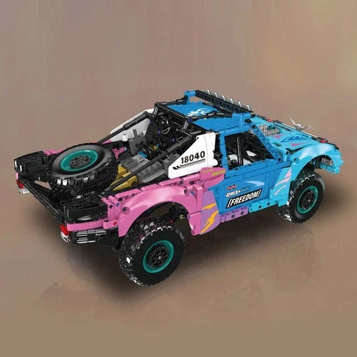 Mould King 18040 RC Pneumatic Air Suspension Trophy Off-Road Truck Building Toy
